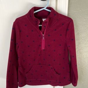 Girls Size 5T Old Navy quarter-zip fleece